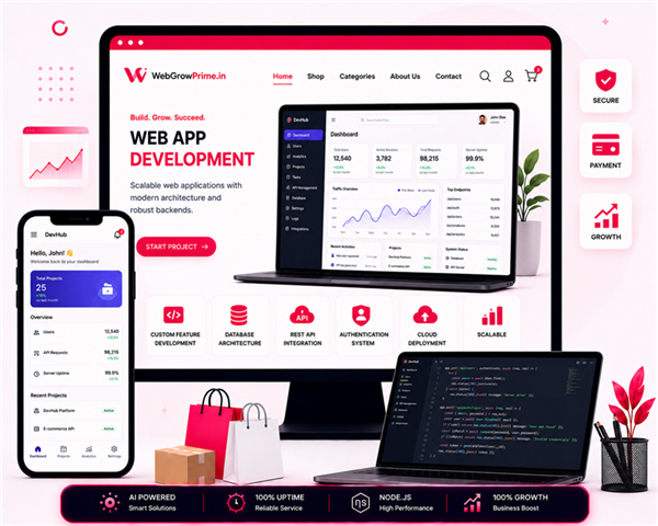 Web Devapps WebGrowPrime.in - Premium Website, Web App & CRM Development Agency